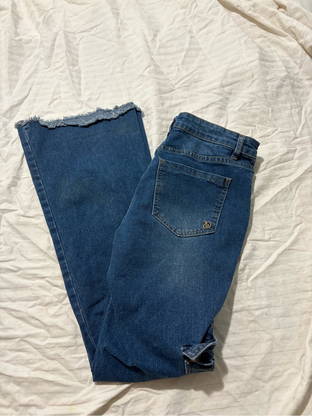 Y2K Indigo Rein Classic High-Rise Dark Blue Women's flare Jeans- Size 28